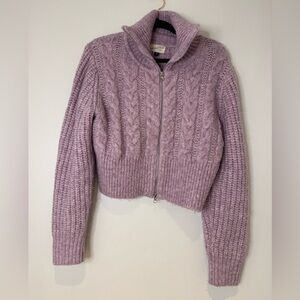 Universal Thread Lilac Cable Knit Turtleneck Sweater